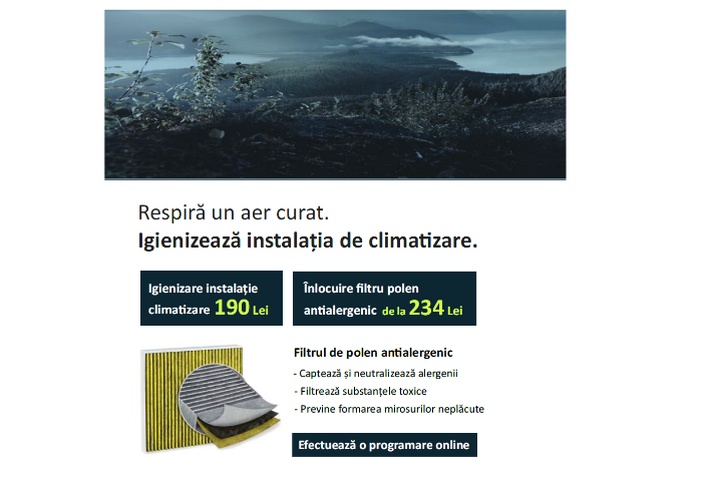 IGIENIZARE INSTALATIE DE CLIMATIZARE