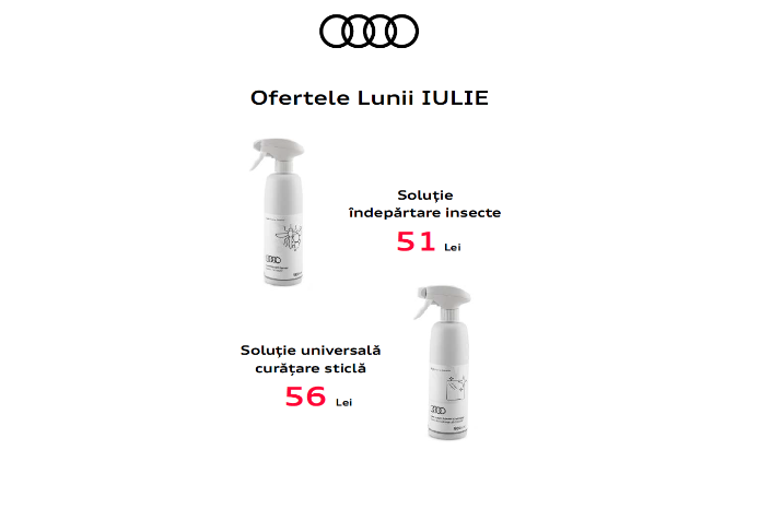 OFERTA LUNII IULIE AUDI