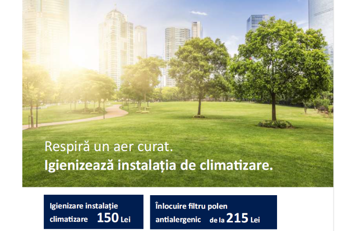 IGIENIZARE INSTALATIE CLIMATIZARE 