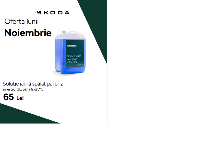 OFERTA LUNII NOIEMBRIE SKODA